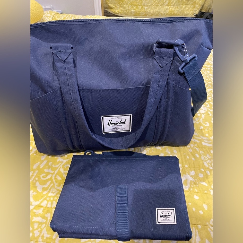Herschel Strand Duffle Diaper Bag and Change Mat